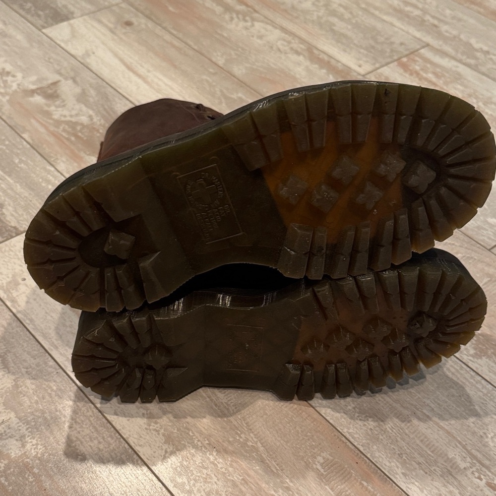 Dr. Martens SINCLAIR Crazy Horse Leather Platform Boots Dark Brown - Picture 7 of 10